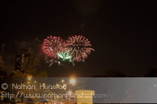 Minneapolis fireworks on 4 July 2010